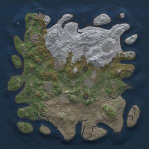 Thumbnail Rust Map: Procedural Map, Size: 4000, Seed: 220, 18 Monuments