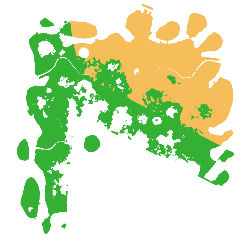 Biome Rust Map: Procedural Map, Size: 4300, Seed: 118477