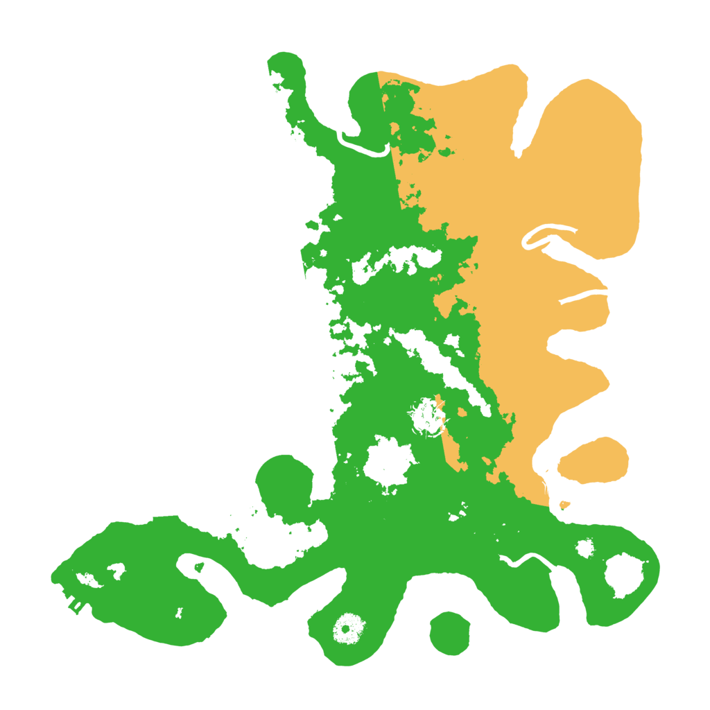 Biome Rust Map: Procedural Map, Size: 3500, Seed: 535997592