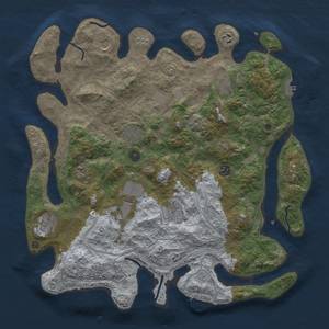 Thumbnail Rust Map: Procedural Map, Size: 4250, Seed: 76404342, 20 Monuments