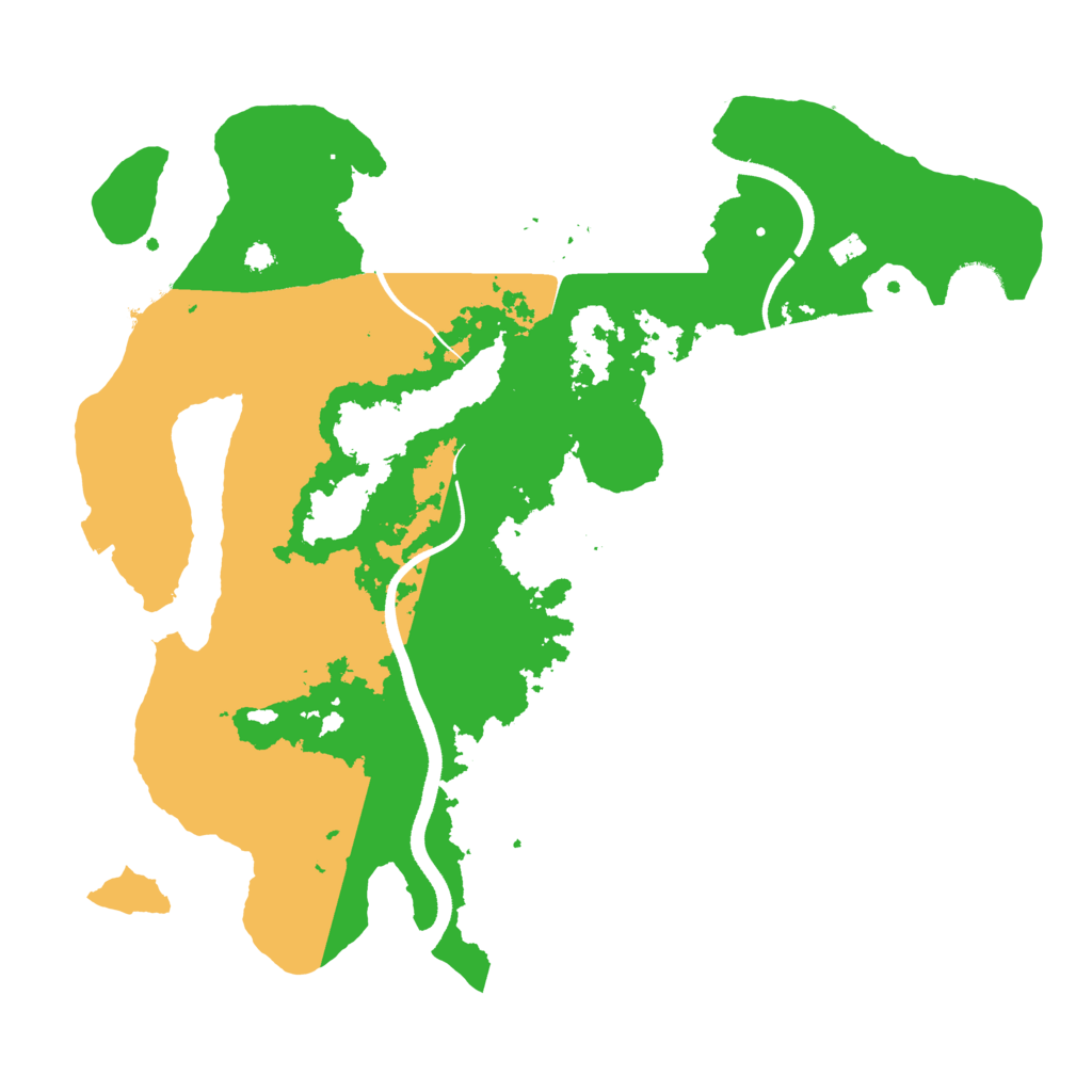 Biome Rust Map: Procedural Map, Size: 3500, Seed: 1012491650
