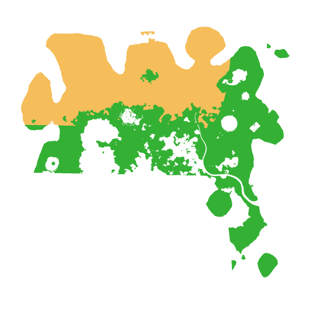 Biome Rust Map: Procedural Map, Size: 3500, Seed: 23567