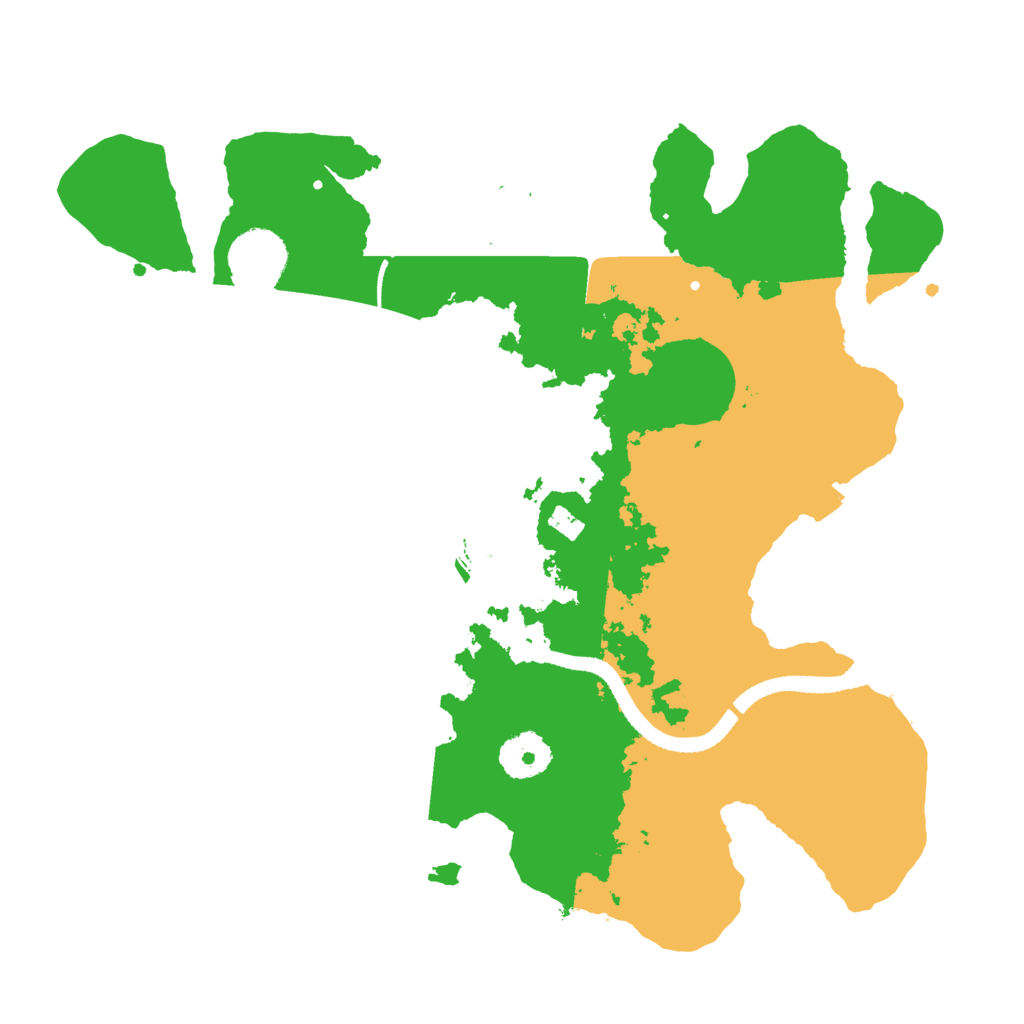 Biome Rust Map: Procedural Map, Size: 3200, Seed: 34532346