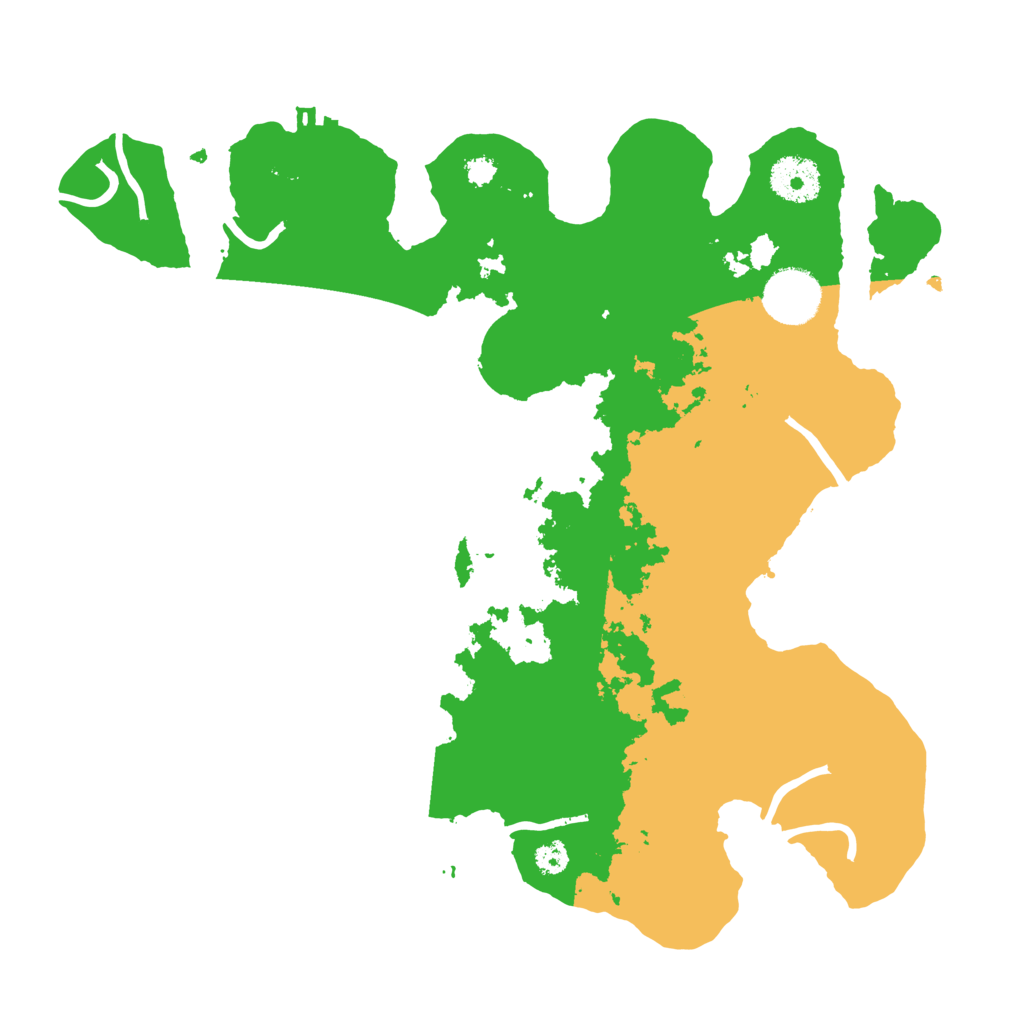 Biome Rust Map: Procedural Map, Size: 3200, Seed: 34532346