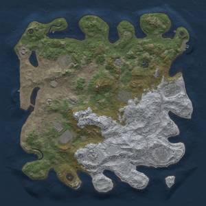 Thumbnail Rust Map: Procedural Map, Size: 4000, Seed: 1990, 18 Monuments