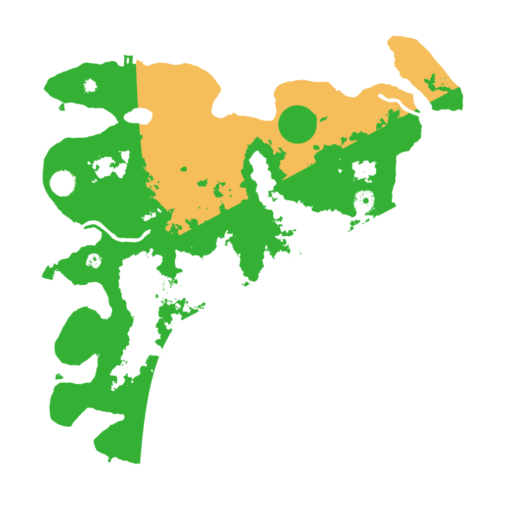 Biome Rust Map: Procedural Map, Size: 3500, Seed: 1738239927