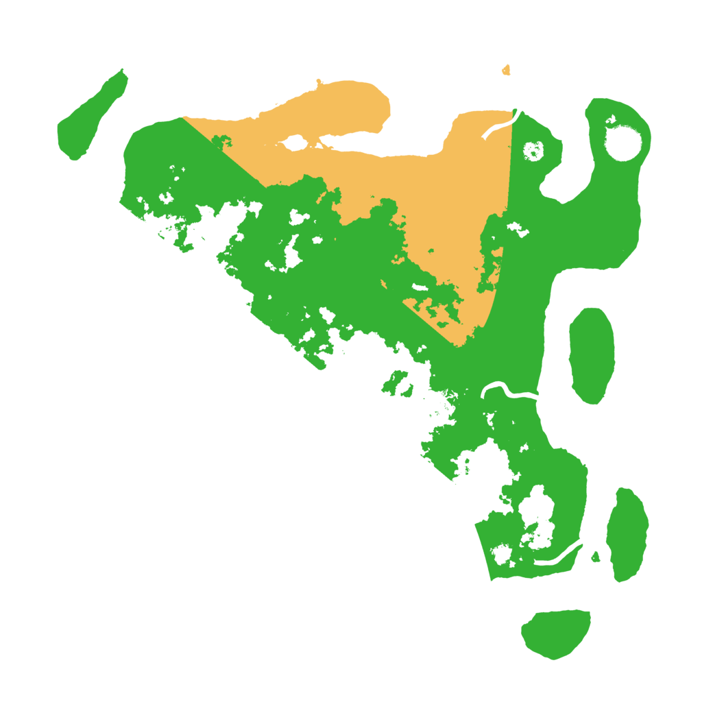 Biome Rust Map: Procedural Map, Size: 3500, Seed: 6083981