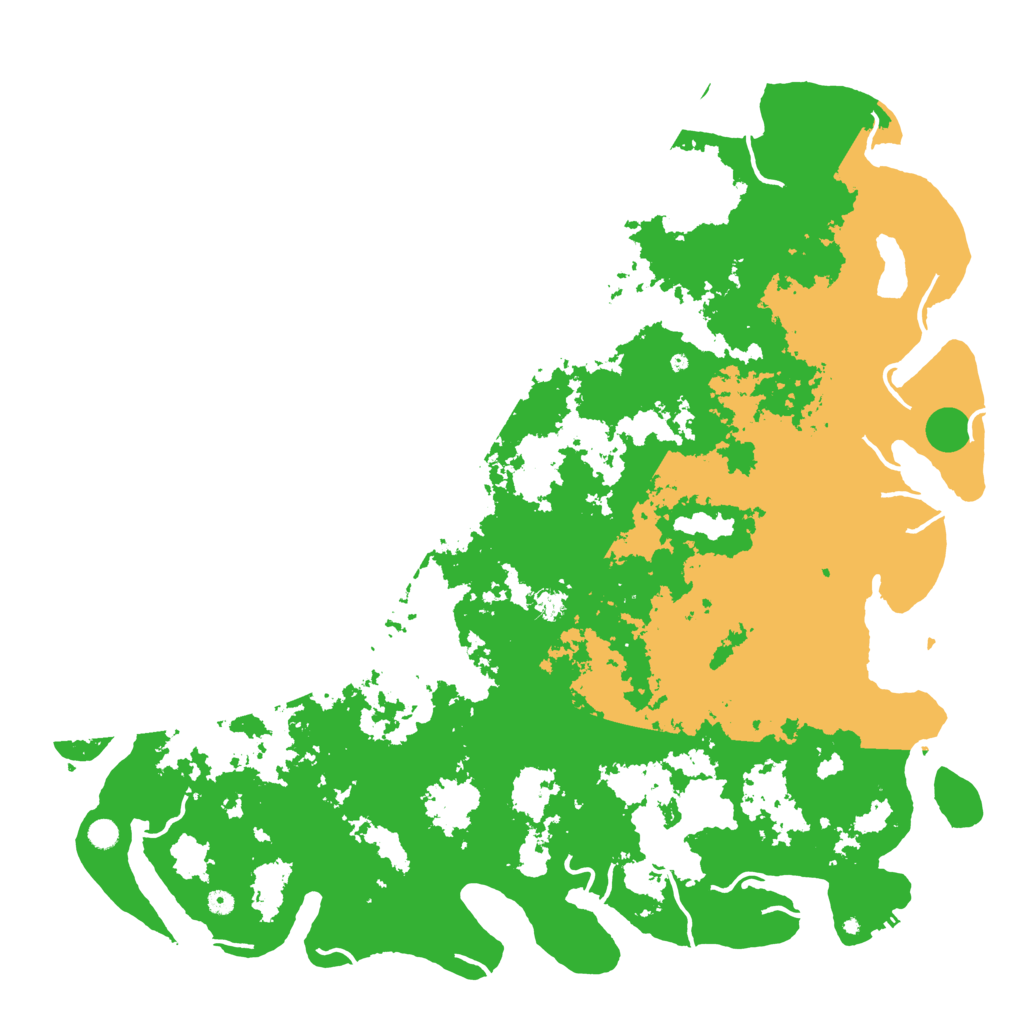 Biome Rust Map: Procedural Map, Size: 6000, Seed: 367439183