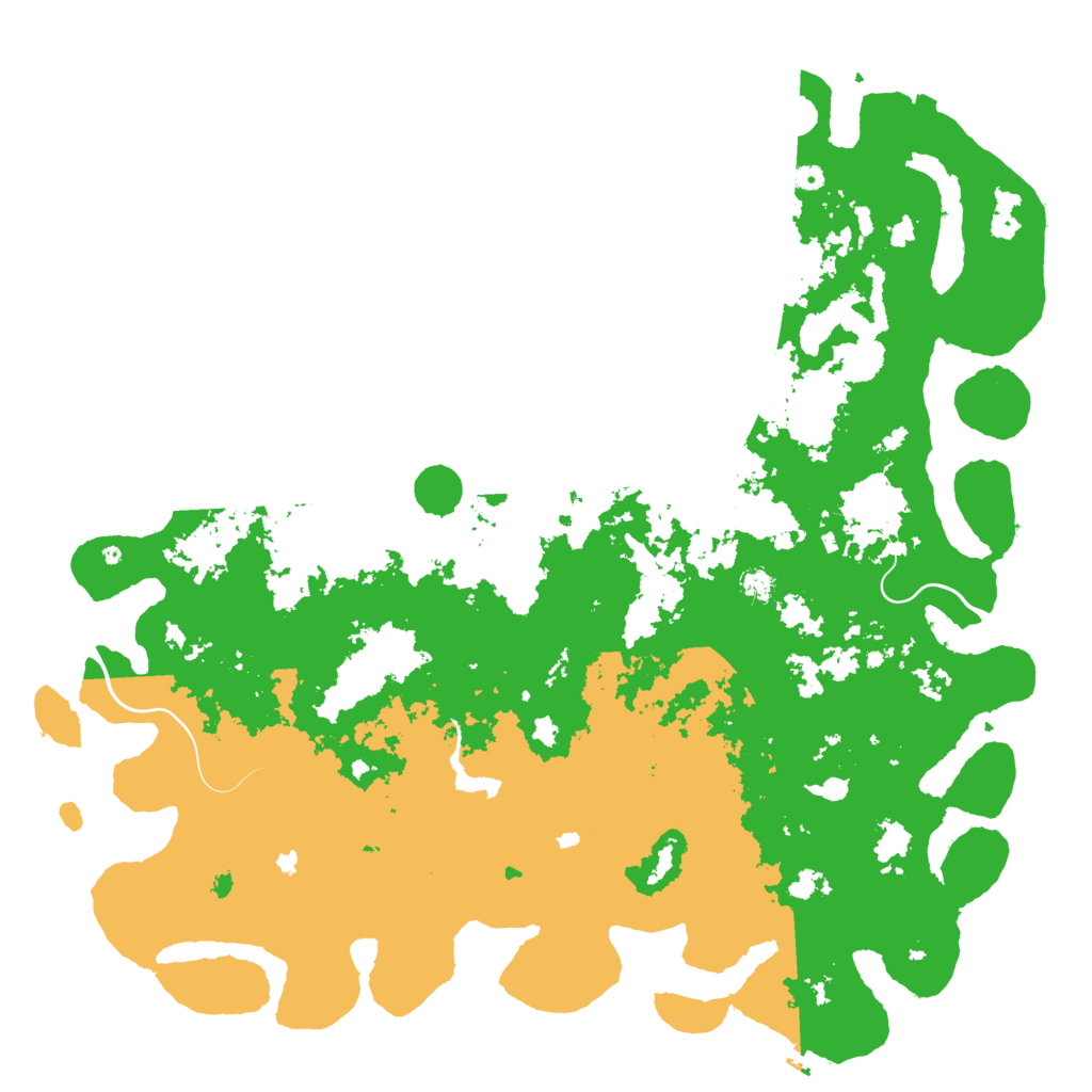 Biome Rust Map: Procedural Map, Size: 6000, Seed: 1050993451