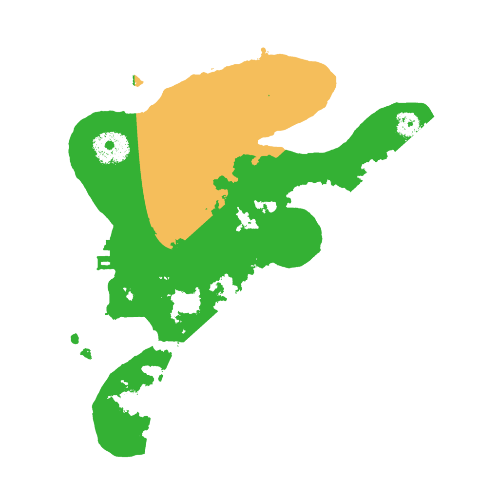 Biome Rust Map: Procedural Map, Size: 2200, Seed: 88388370