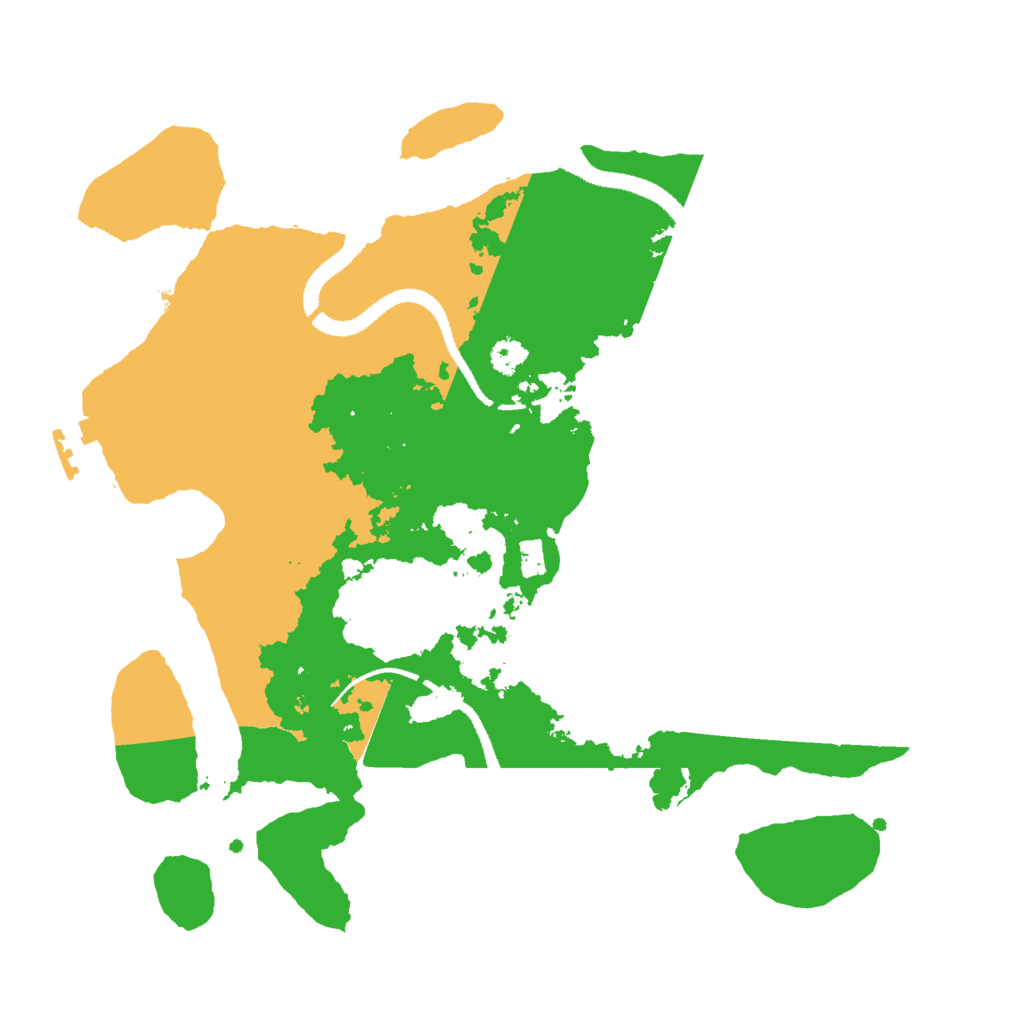 Biome Rust Map: Procedural Map, Size: 3000, Seed: 2161651
