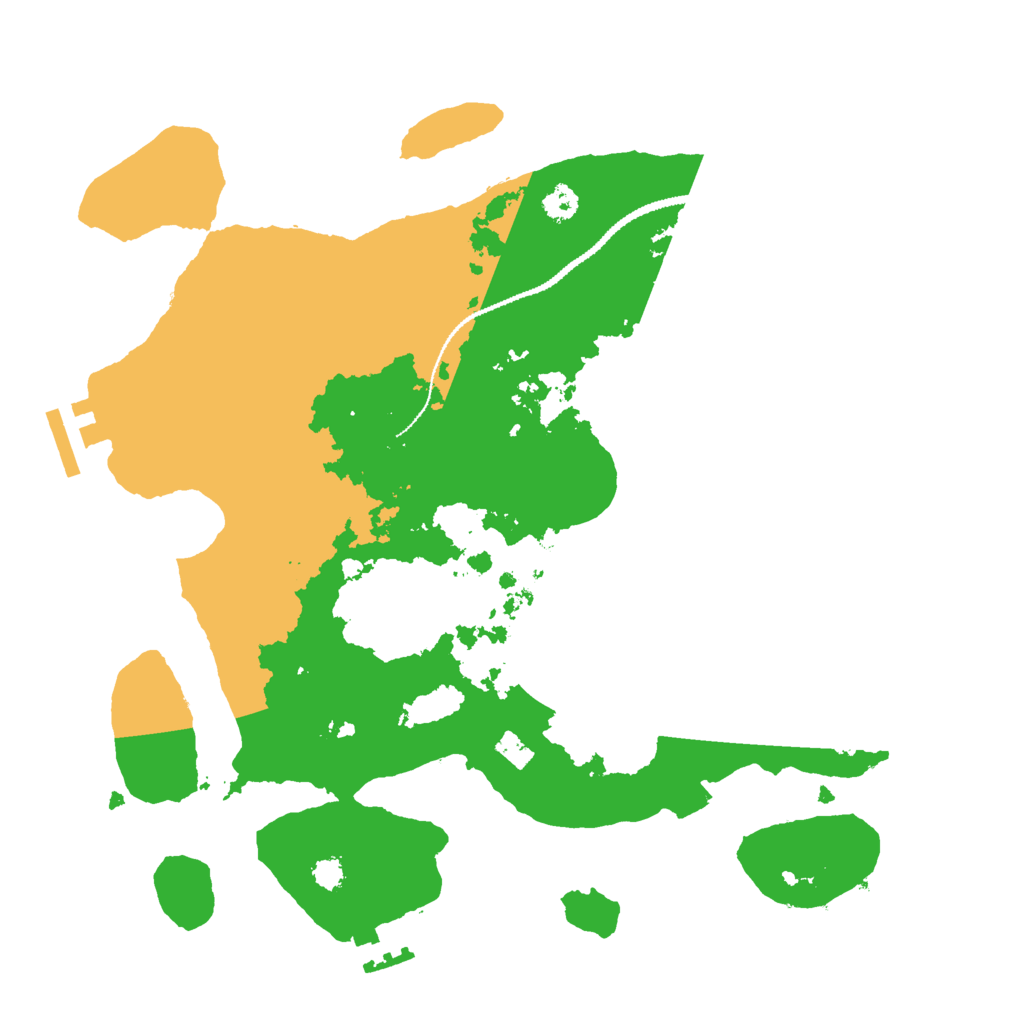 Biome Rust Map: Procedural Map, Size: 3000, Seed: 2161651