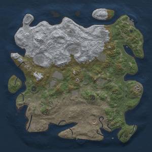 Thumbnail Rust Map: Procedural Map, Size: 4250, Seed: 14789432, 20 Monuments