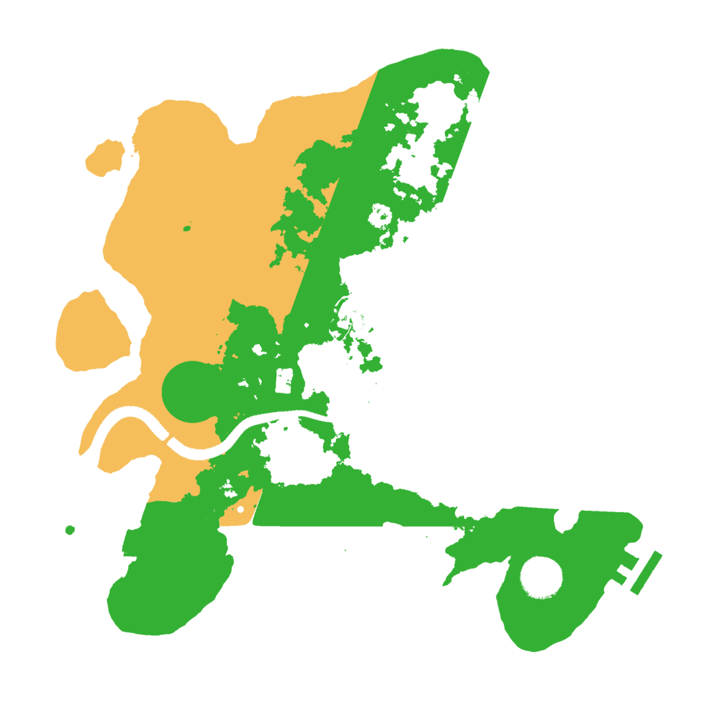 Biome Rust Map: Procedural Map, Size: 3000, Seed: 70233148