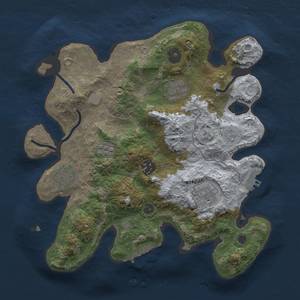 Thumbnail Rust Map: Procedural Map, Size: 3000, Seed: 70233148, 14 Monuments