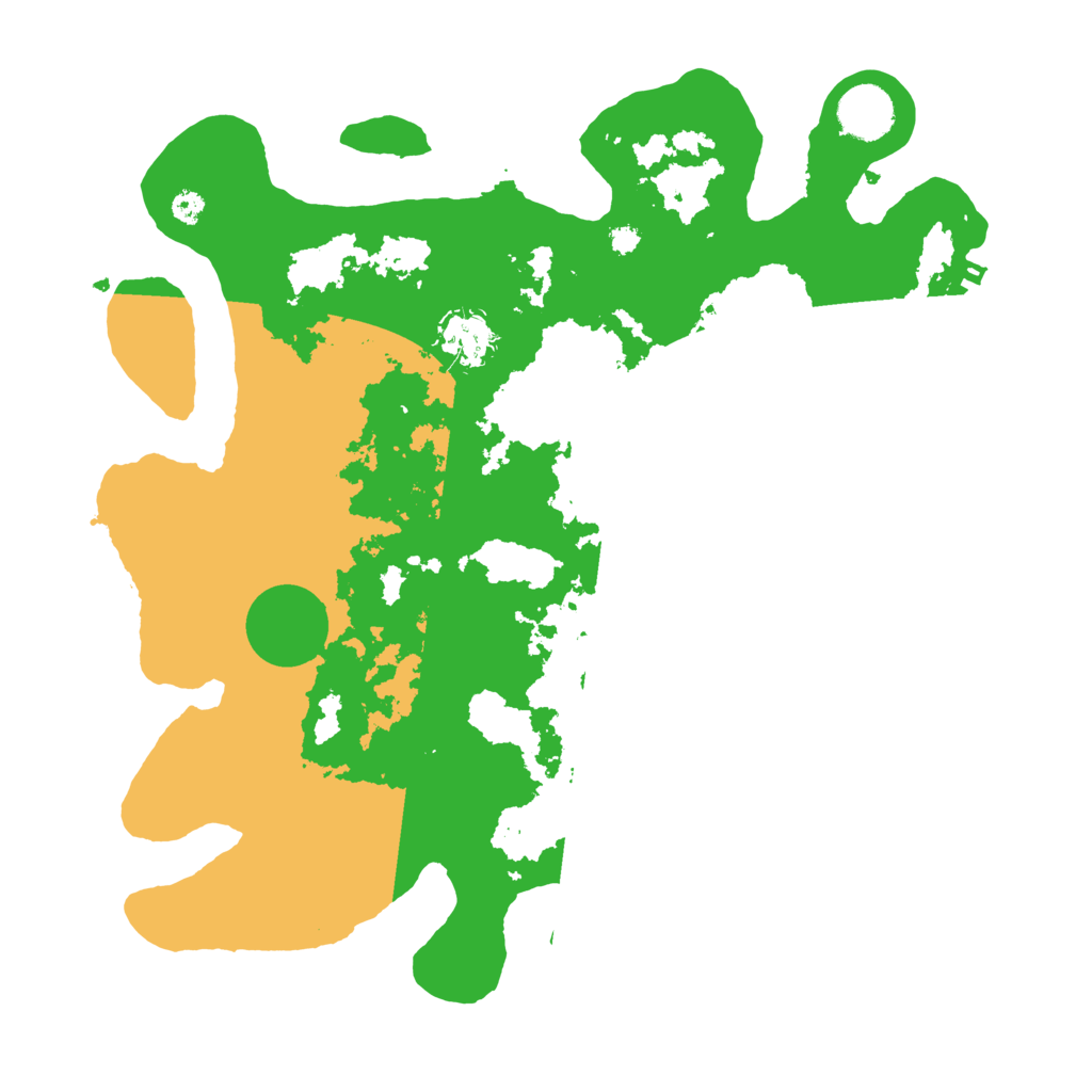 Biome Rust Map: Procedural Map, Size: 3500, Seed: 13864