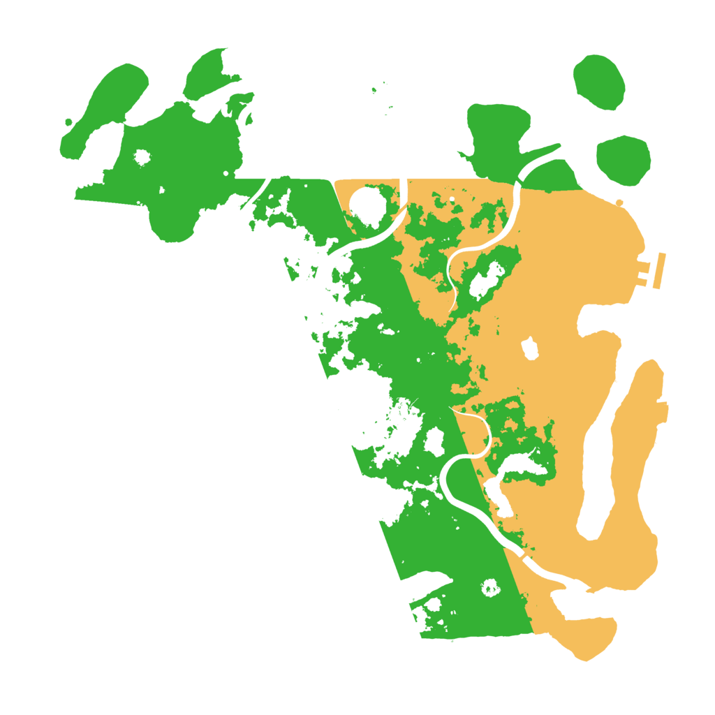 Biome Rust Map: Procedural Map, Size: 4000, Seed: 1303942487
