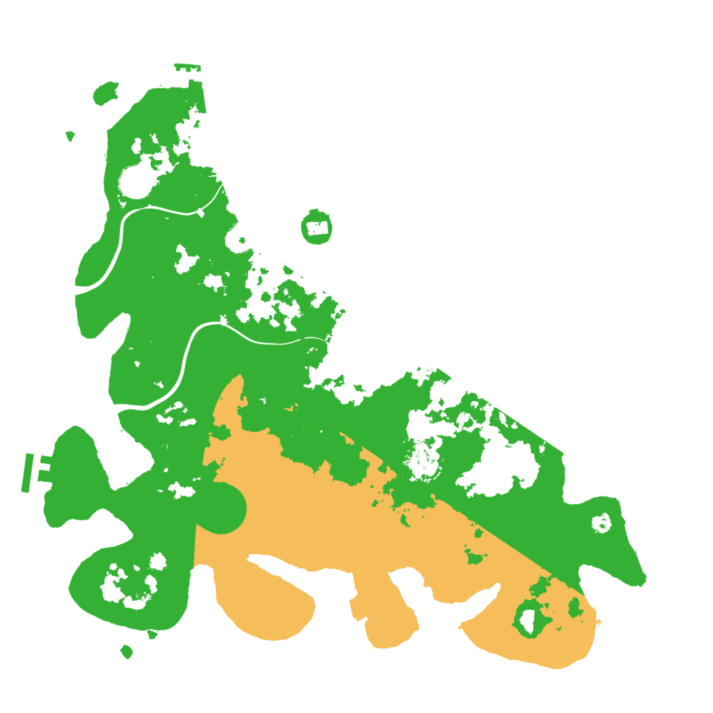 Biome Rust Map: Procedural Map, Size: 3700, Seed: 172902
