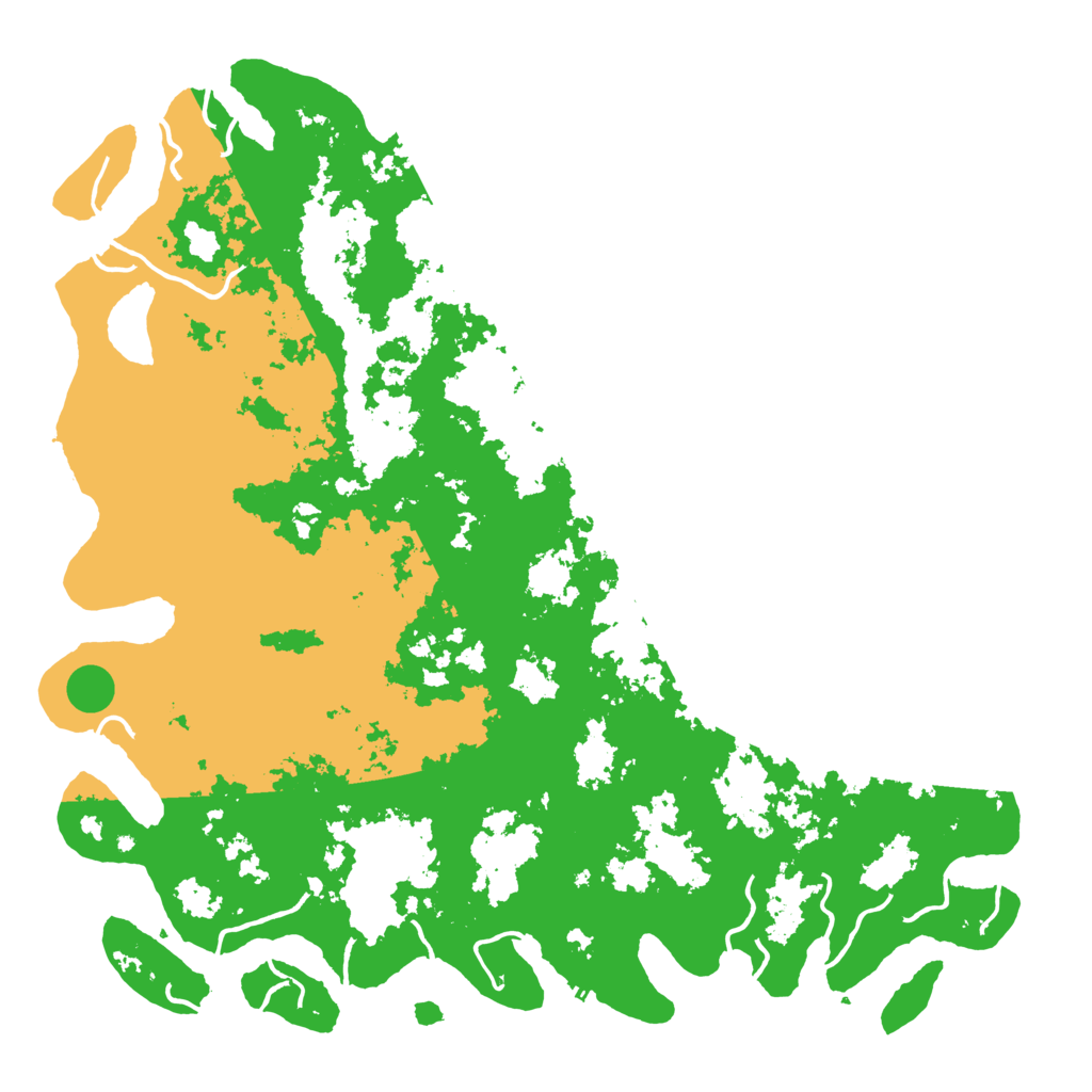 Biome Rust Map: Procedural Map, Size: 6000, Seed: 7210