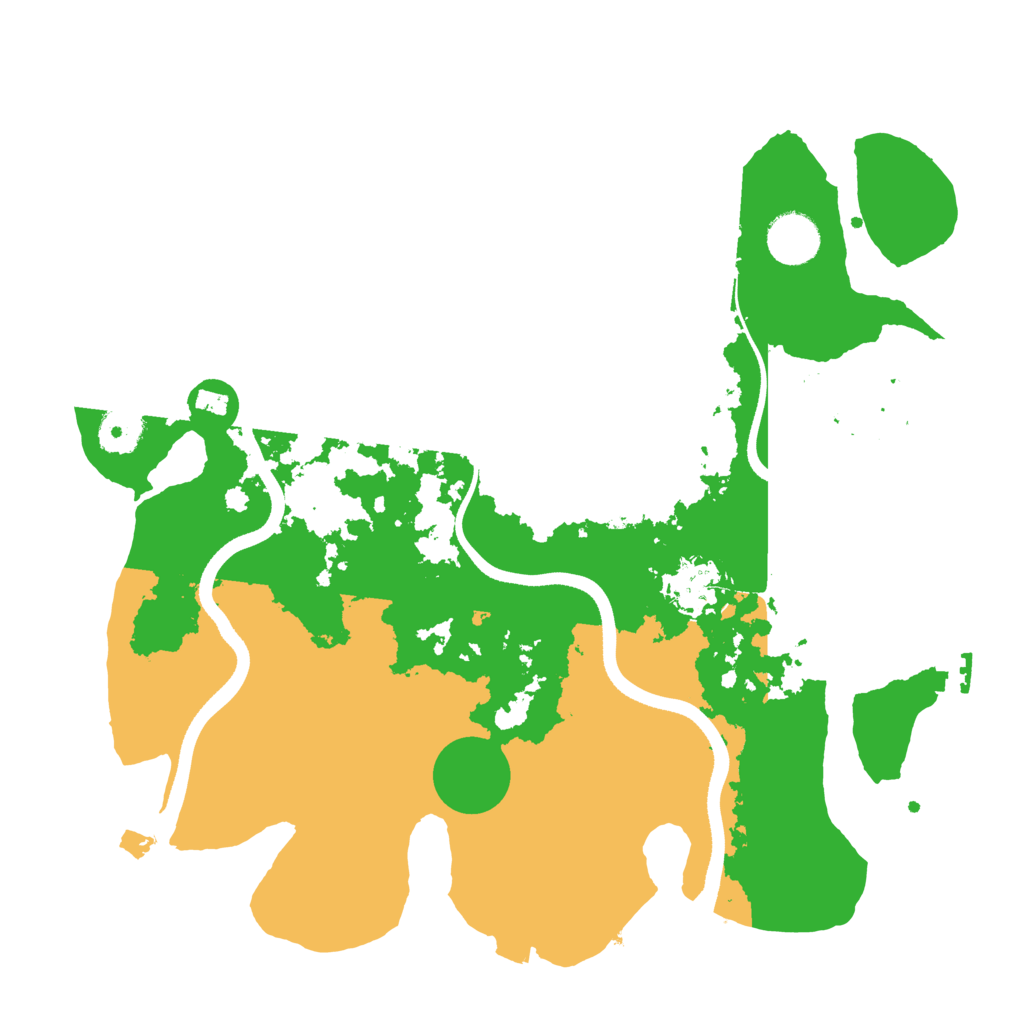 Biome Rust Map: Procedural Map, Size: 3500, Seed: 16111011