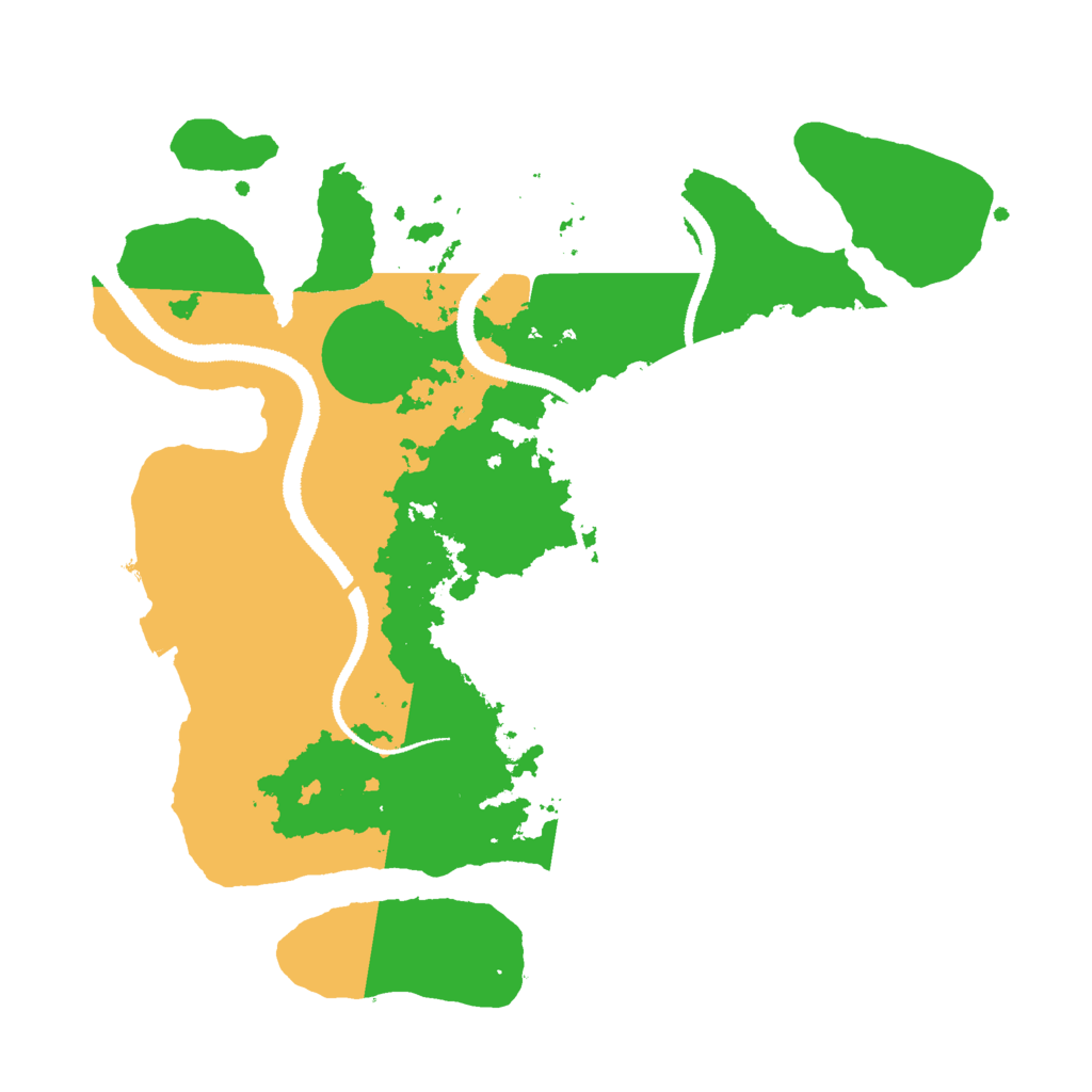 Biome Rust Map: Procedural Map, Size: 3000, Seed: 1463561019