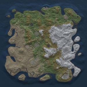 Thumbnail Rust Map: Procedural Map, Size: 4500, Seed: 1592913358, 20 Monuments