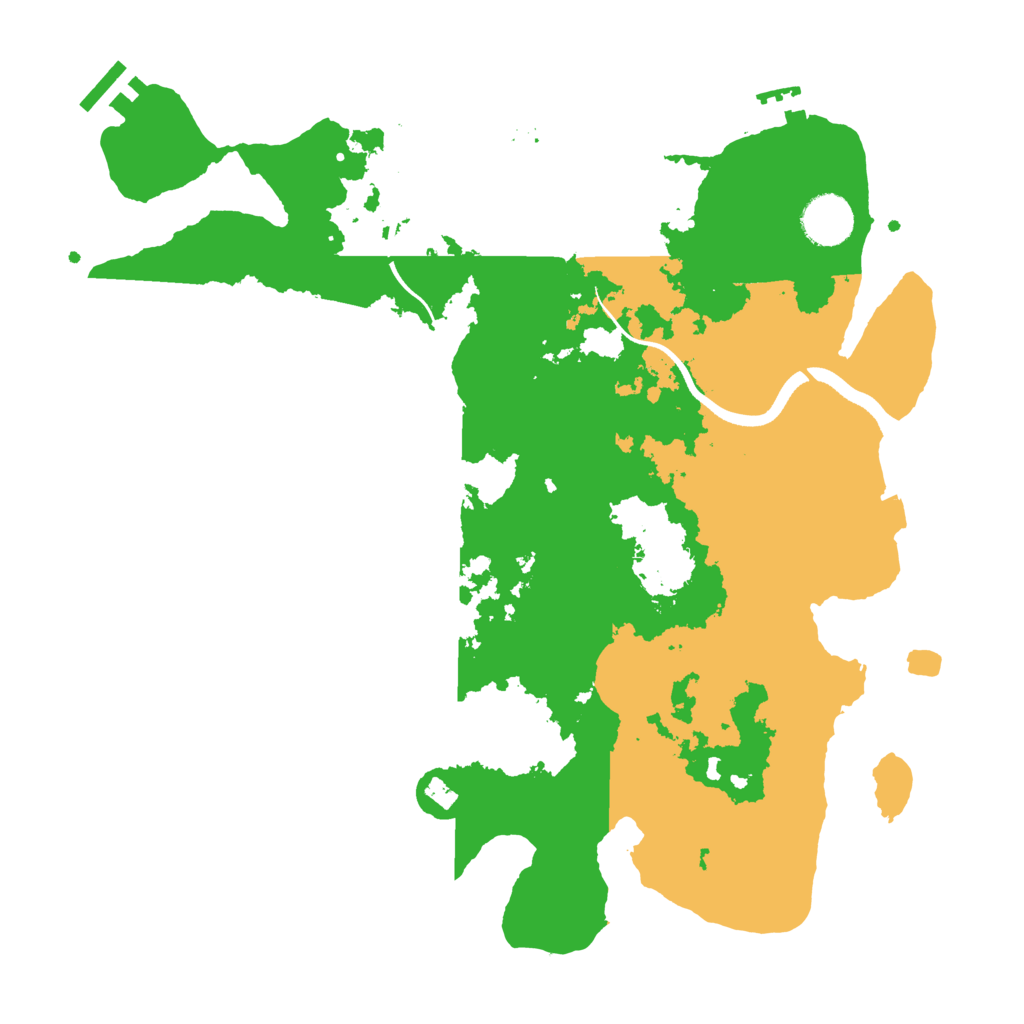 Biome Rust Map: Procedural Map, Size: 3500, Seed: 1139243860
