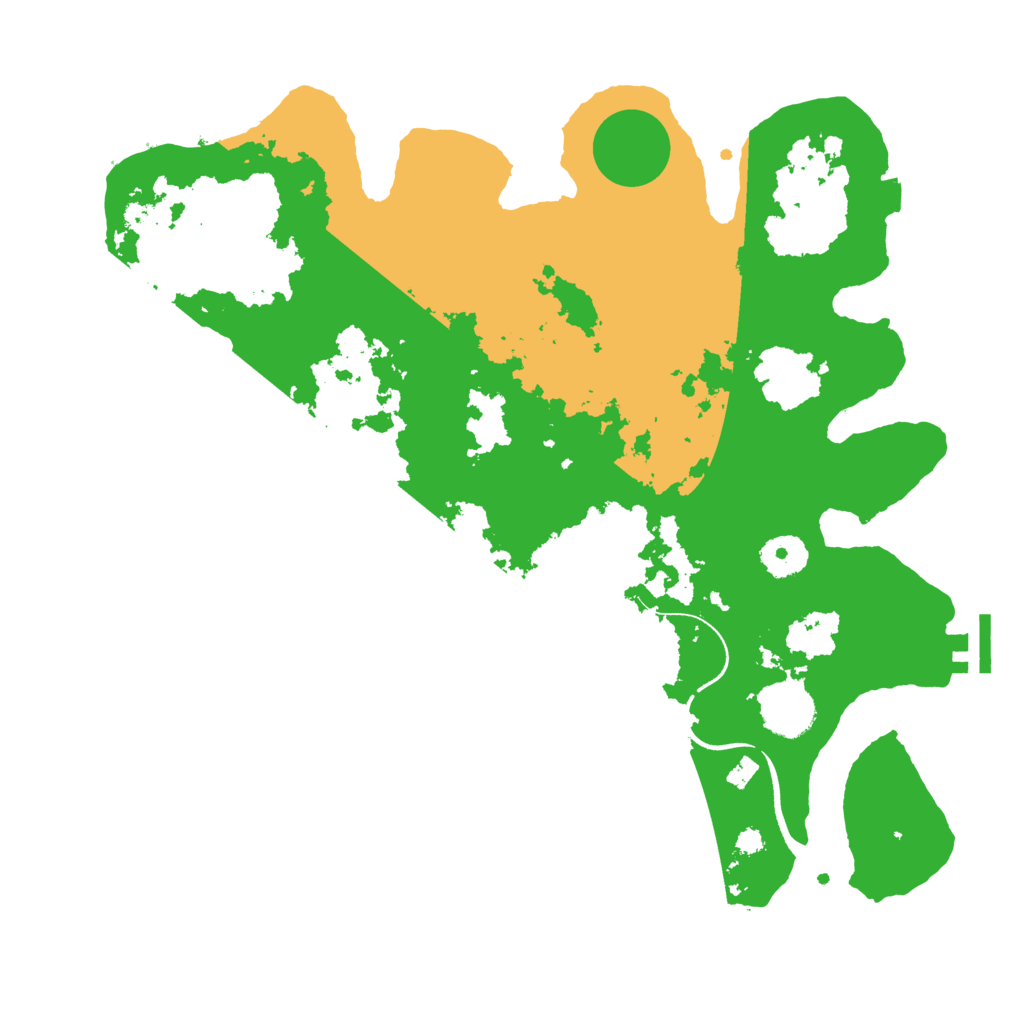 Biome Rust Map: Procedural Map, Size: 3500, Seed: 274