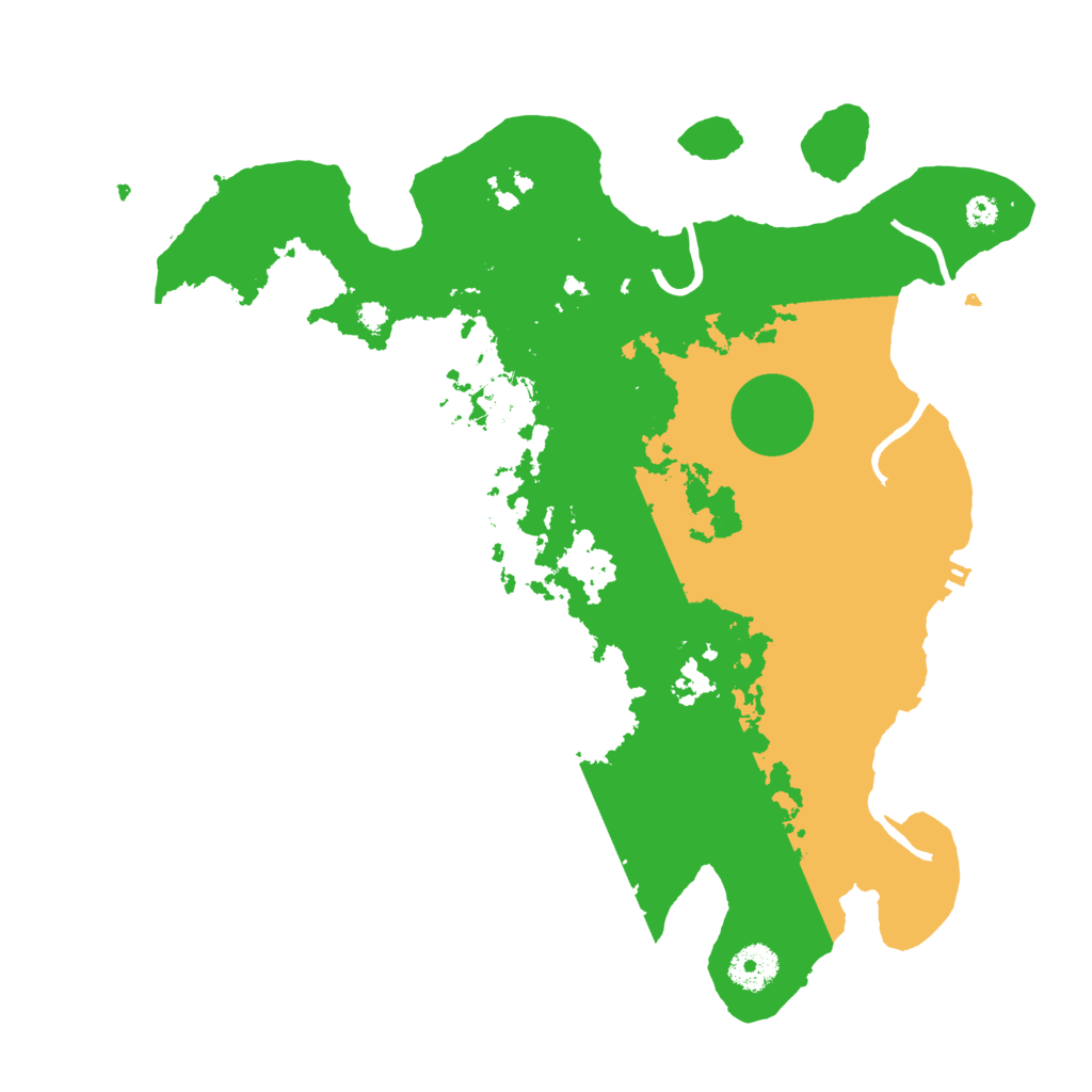 Biome Rust Map: Procedural Map, Size: 3500, Seed: 32