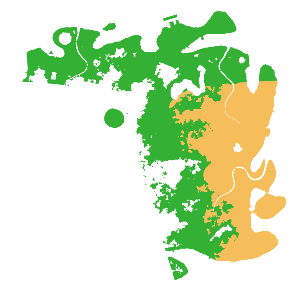 Biome Rust Map: Procedural Map, Size: 4300, Seed: 175894