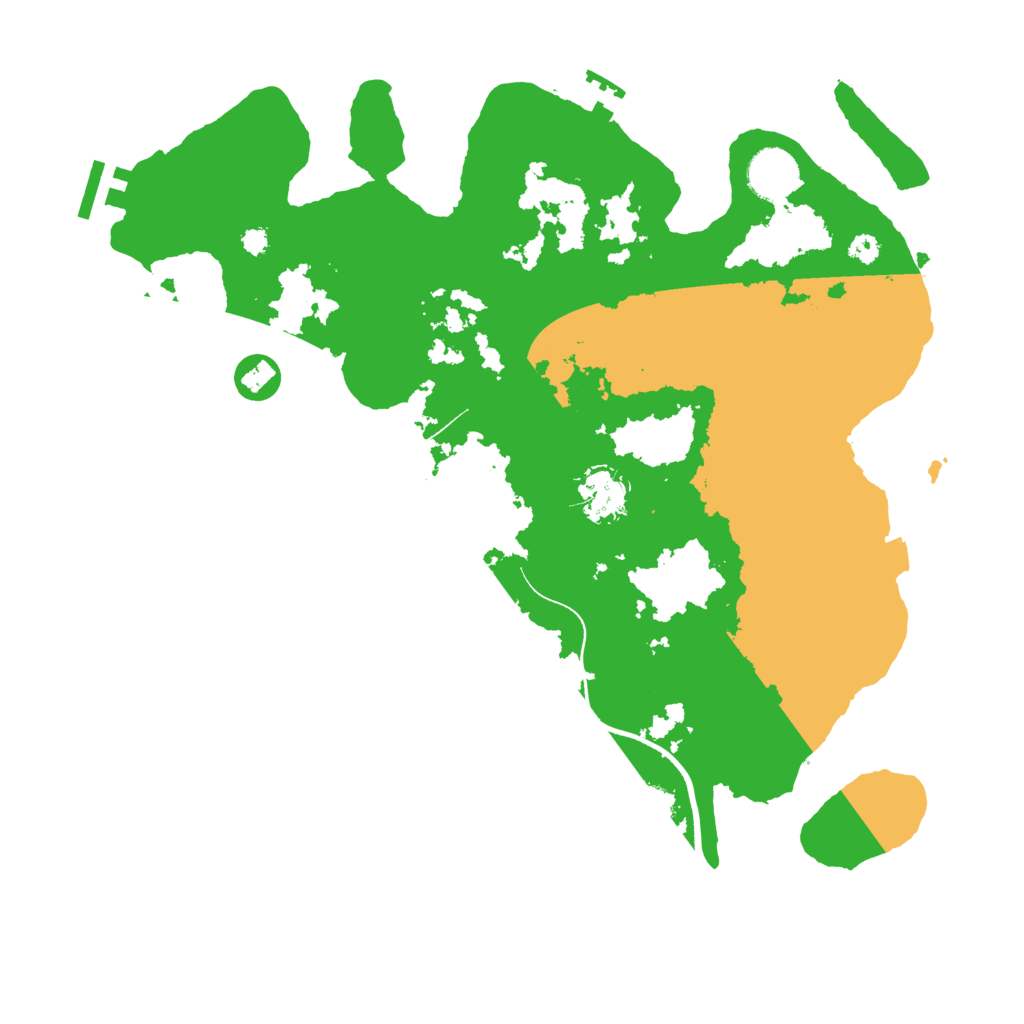 Biome Rust Map: Procedural Map, Size: 3500, Seed: 703336635