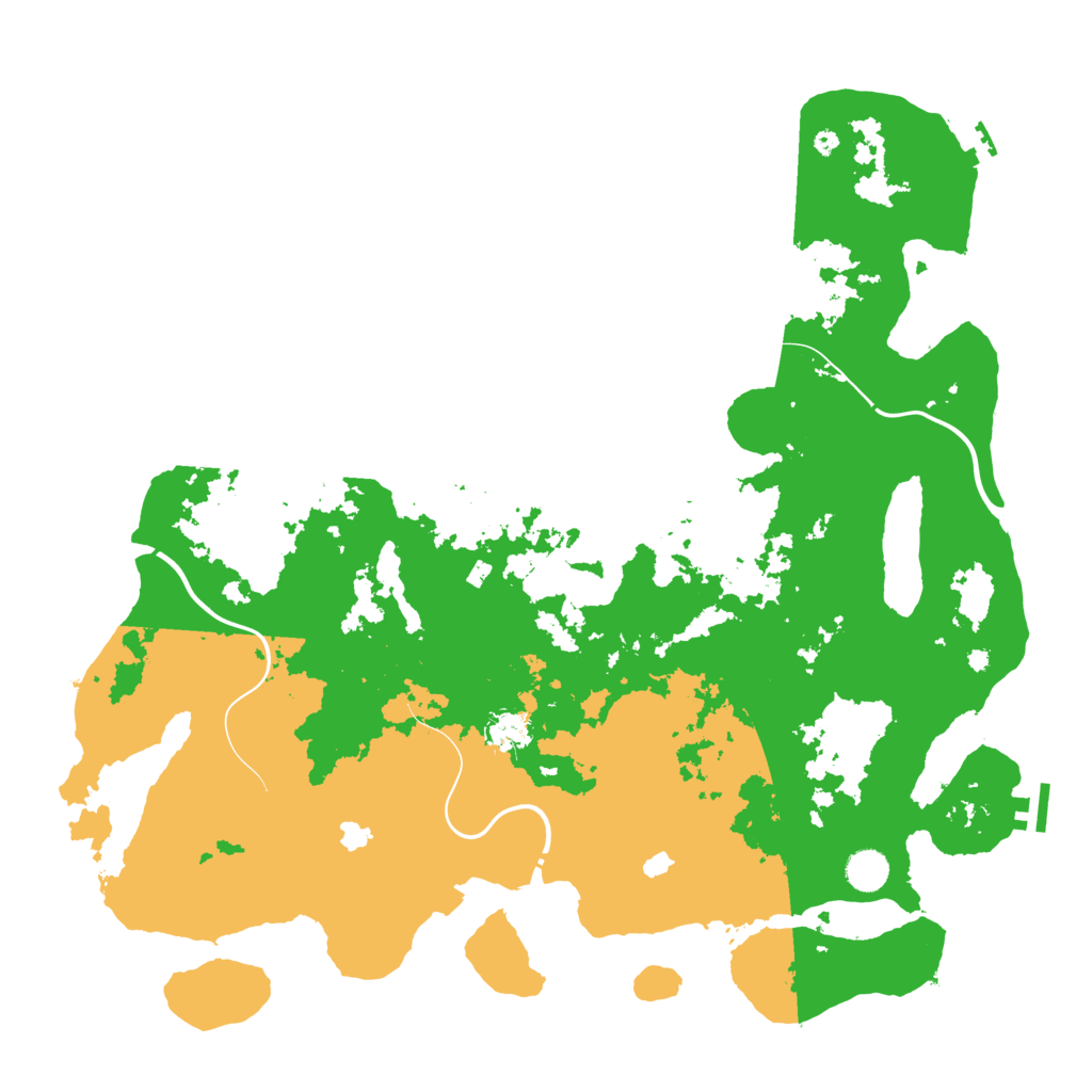 Biome Rust Map: Procedural Map, Size: 4500, Seed: 54192