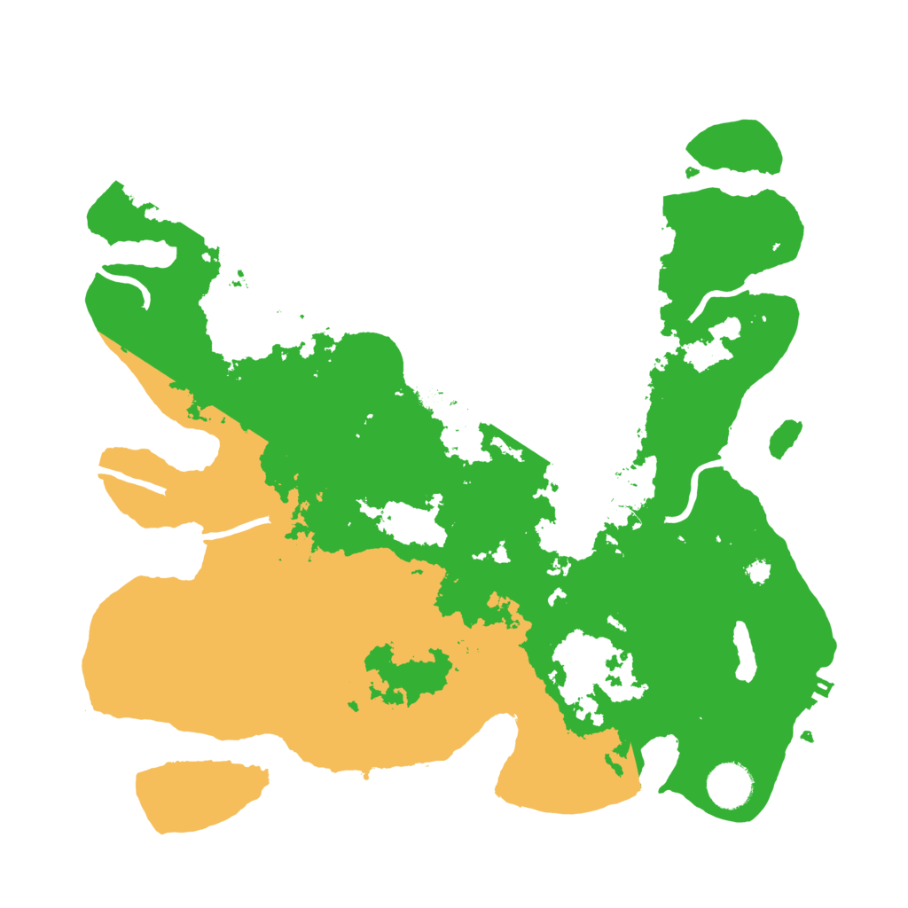 Biome Rust Map: Procedural Map, Size: 3500, Seed: 2112222