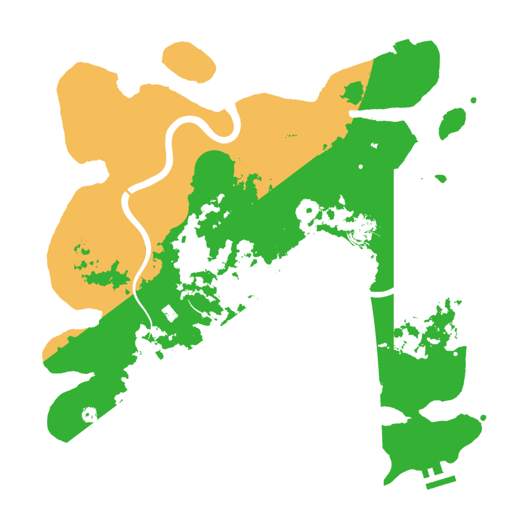 Biome Rust Map: Procedural Map, Size: 3500, Seed: 1767145289