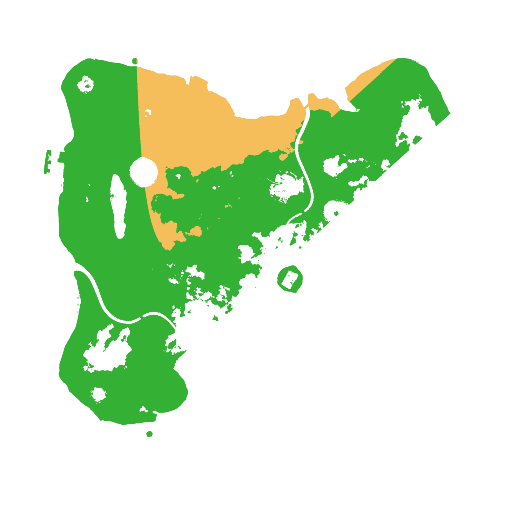 Biome Rust Map: Procedural Map, Size: 3250, Seed: 111