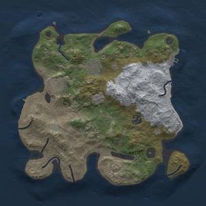 Thumbnail Rust Map: Procedural Map, Size: 3000, Seed: 859381019, 14 Monuments