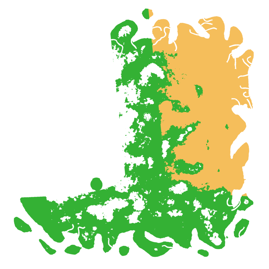 Biome Rust Map: Procedural Map, Size: 6000, Seed: 8675432