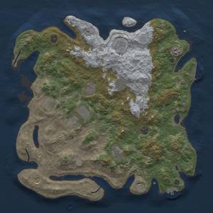 Thumbnail Rust Map: Procedural Map, Size: 4250, Seed: 85324673, 19 Monuments