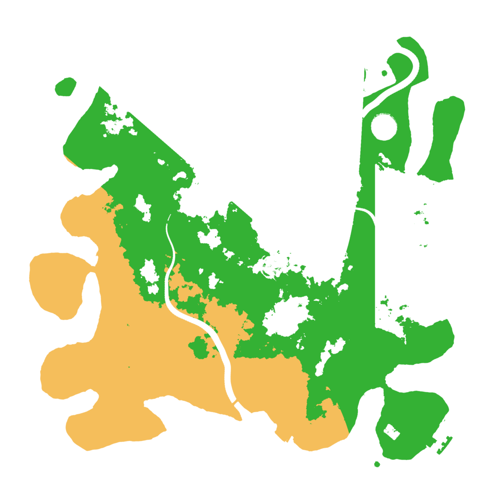 Biome Rust Map: Procedural Map, Size: 3500, Seed: 136314009