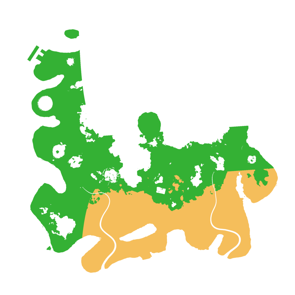 Biome Rust Map: Procedural Map, Size: 3500, Seed: 13425648