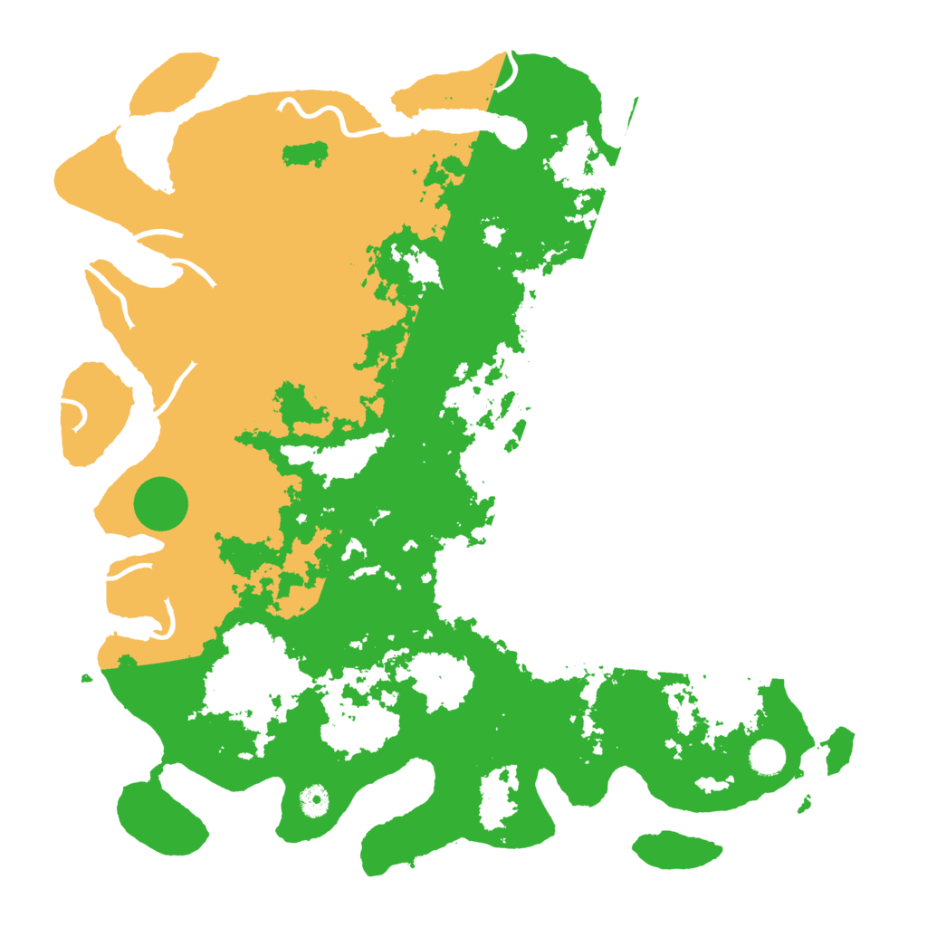 Biome Rust Map: Procedural Map, Size: 4500, Seed: 19880225