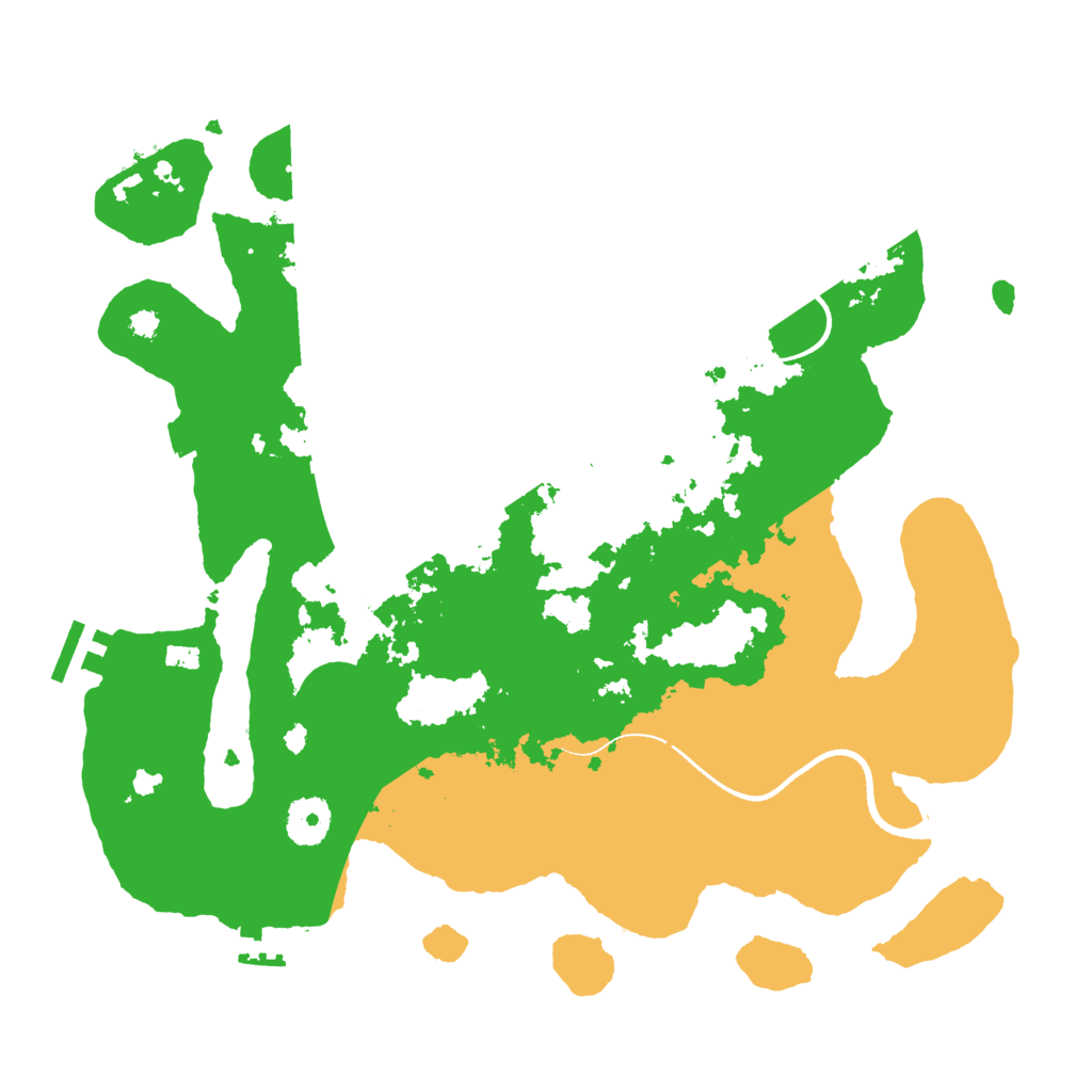 Biome Rust Map: Procedural Map, Size: 3500, Seed: 99954544