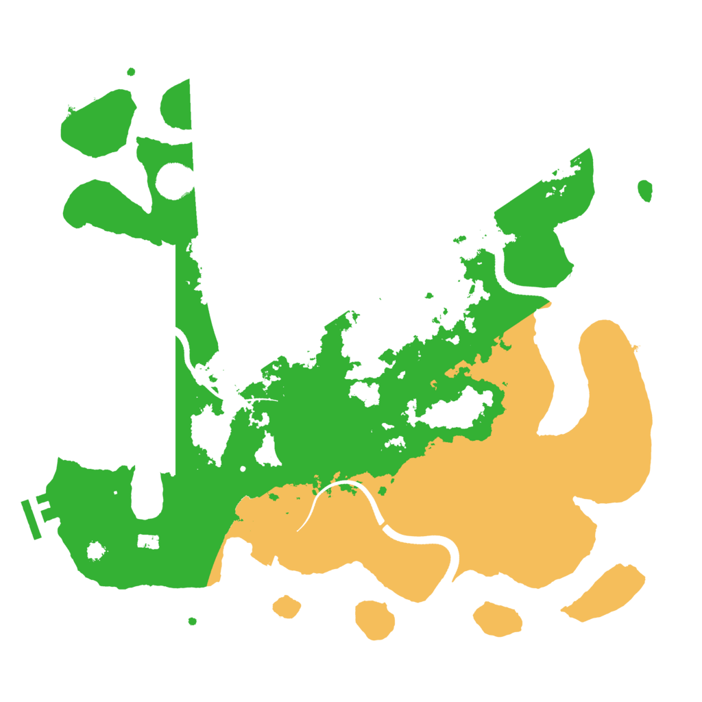 Biome Rust Map: Procedural Map, Size: 3500, Seed: 99954544