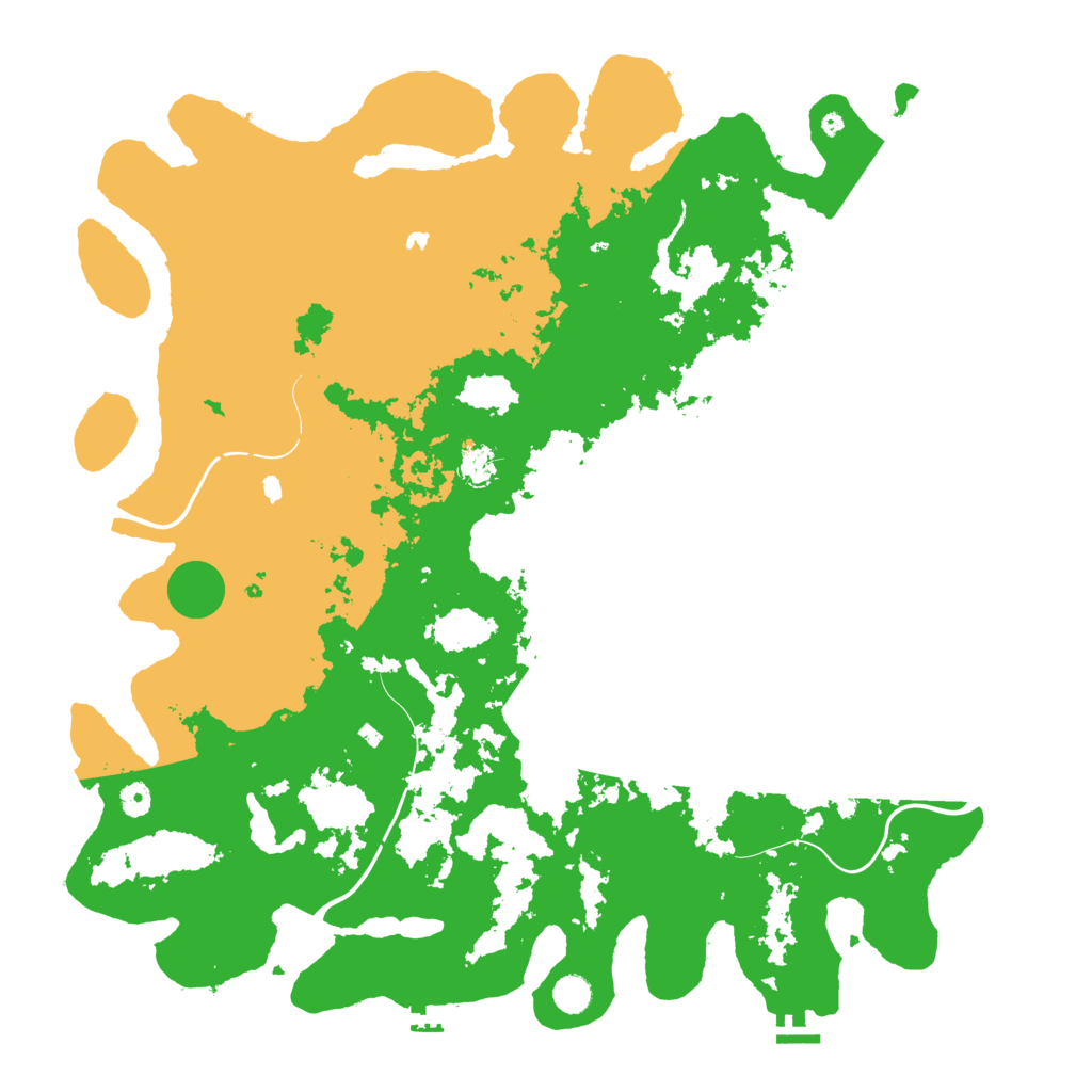 Biome Rust Map: Procedural Map, Size: 5000, Seed: 1703128295