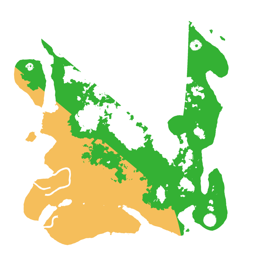 Biome Rust Map: Procedural Map, Size: 3500, Seed: 76618119