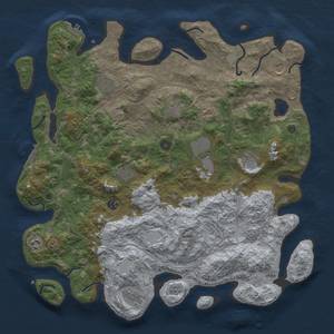 Thumbnail Rust Map: Procedural Map, Size: 4500, Seed: 951357, 20 Monuments