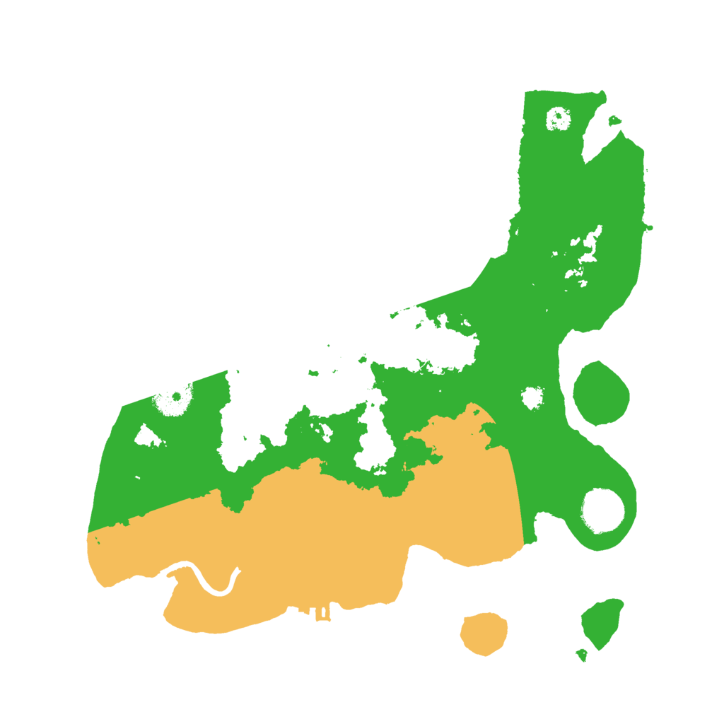 Biome Rust Map: Procedural Map, Size: 3000, Seed: 38928590