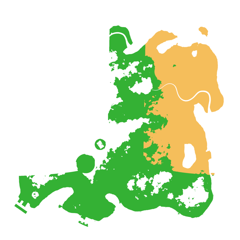 Biome Rust Map: Procedural Map, Size: 3500, Seed: 526517697