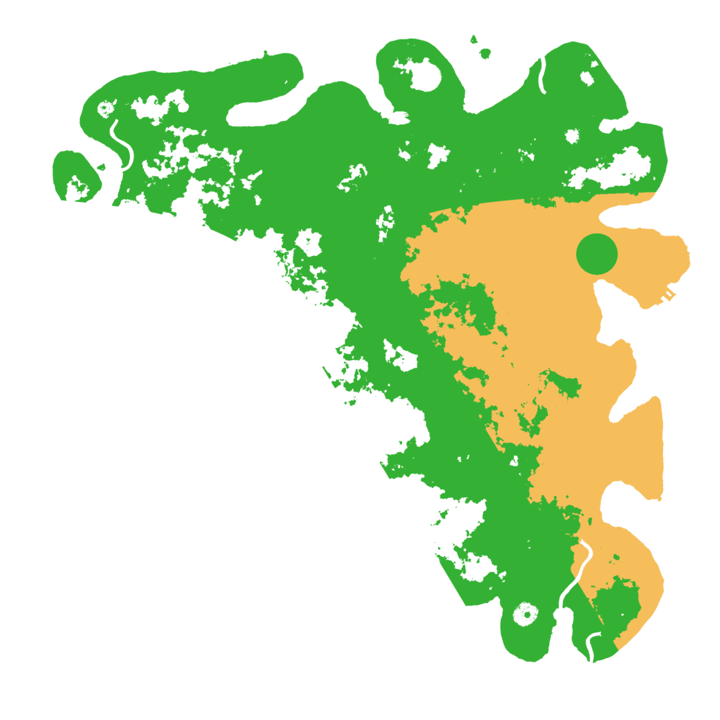 Biome Rust Map: Procedural Map, Size: 4600, Seed: 9988554