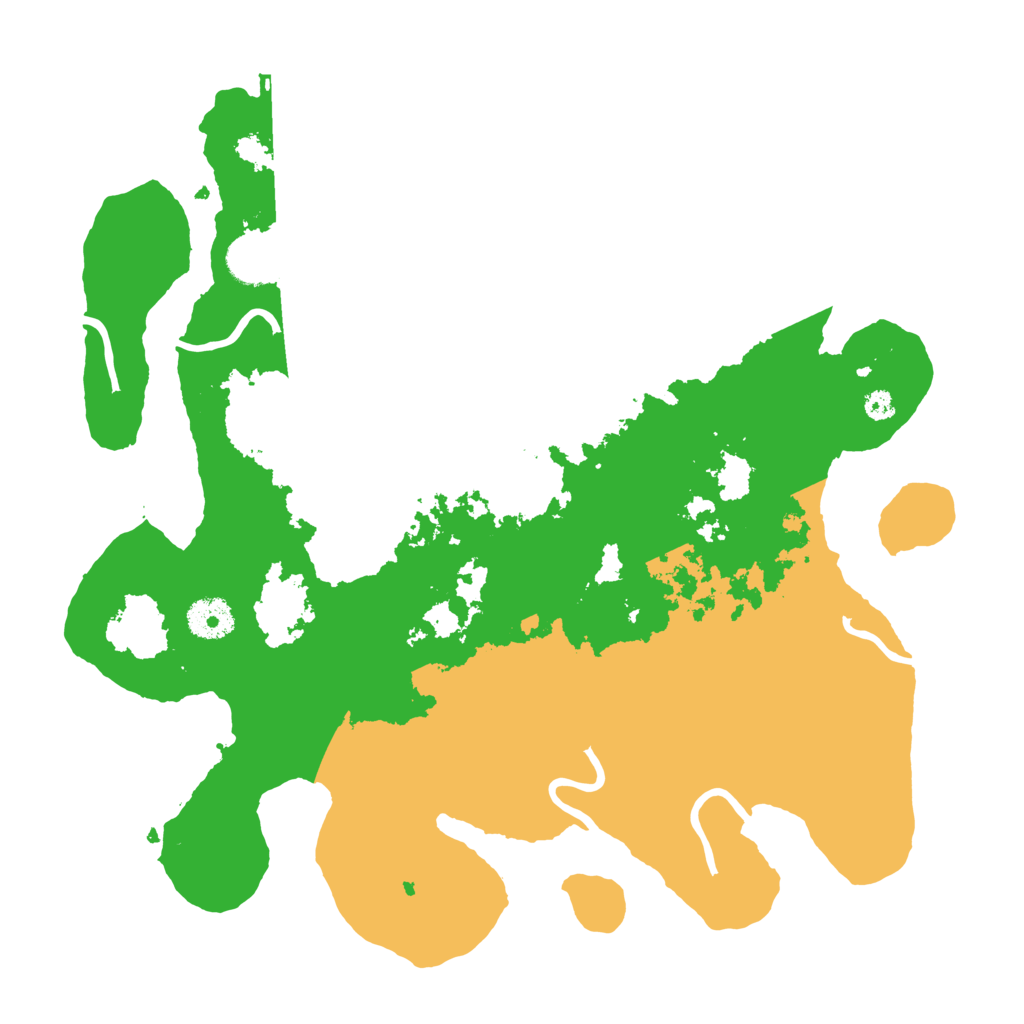 Biome Rust Map: Procedural Map, Size: 3500, Seed: 25552